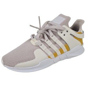 Adidas Men's Equipment Support ADV Running Sneakers White Yellow SZ 10.5